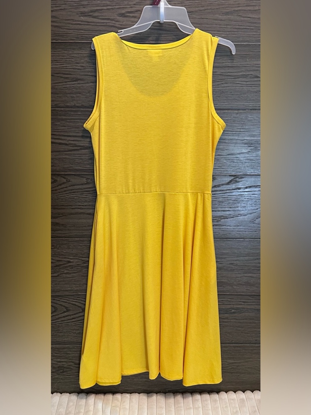 LuLaRoe Yellow Sleeveless Midi Dress - Picture 2 of 3